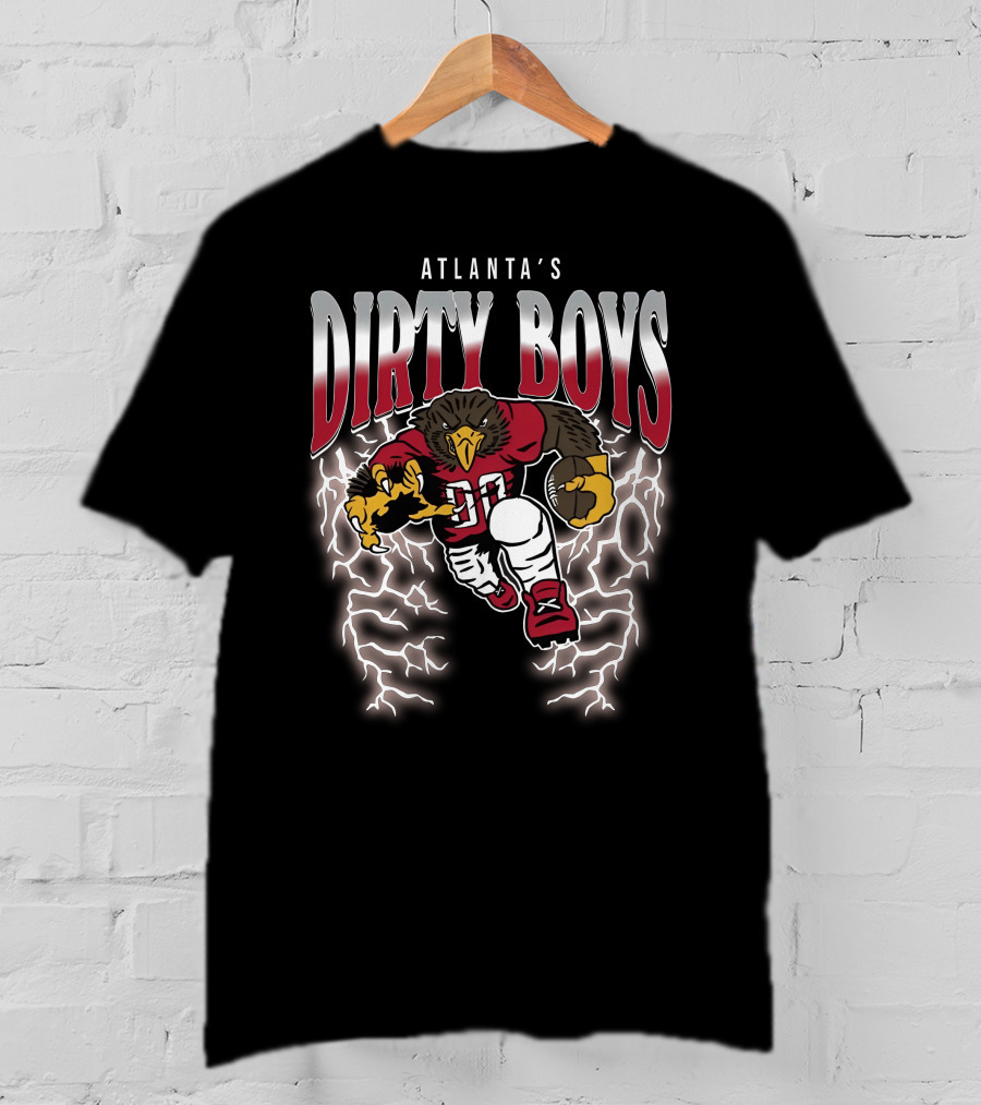 Atlanta's Dirty Boys Football Lightning Bird T-Shirt