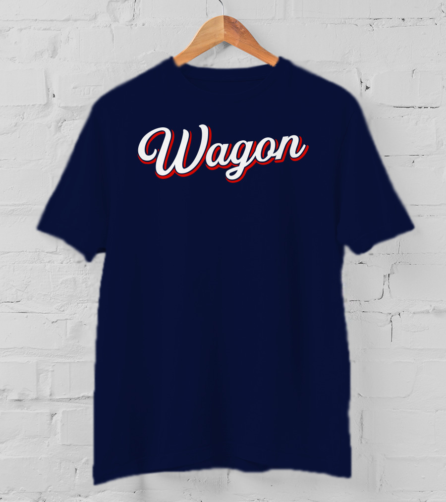 Wagon NJ Style Vintage Script T-Shirt