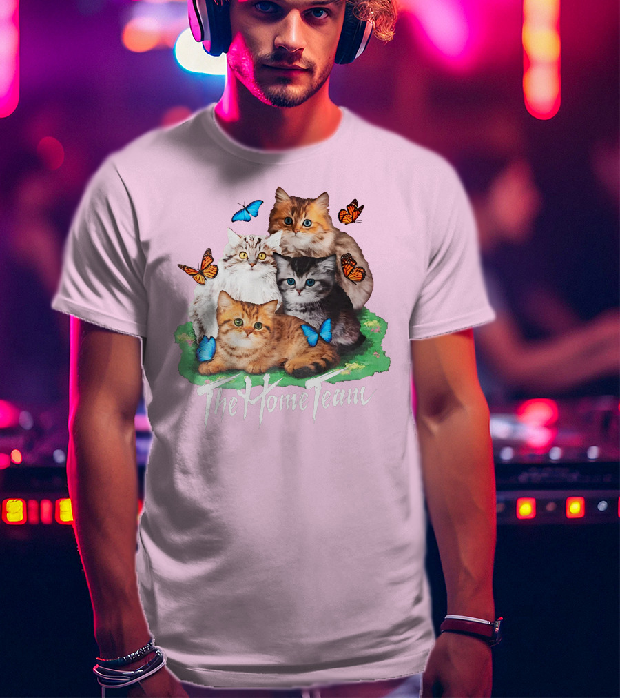 Kittens The Home Team Butterflies T-Shirt