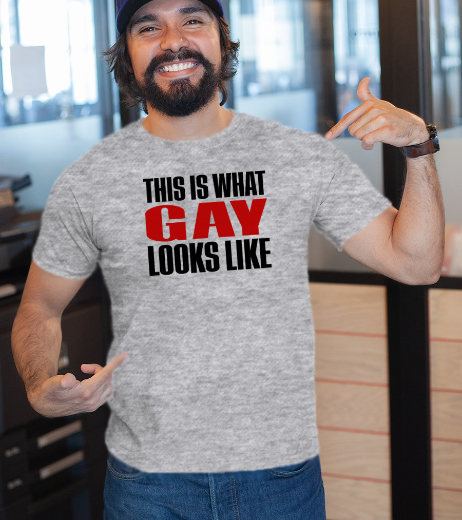 This Is What Gay Looks Like Bold Red T-Shirt