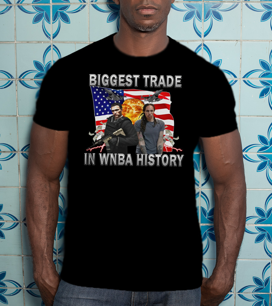 Biggest Trade In WNBA History American Flag Explosion Airplanes Helicopters Cash Players T-Shirt