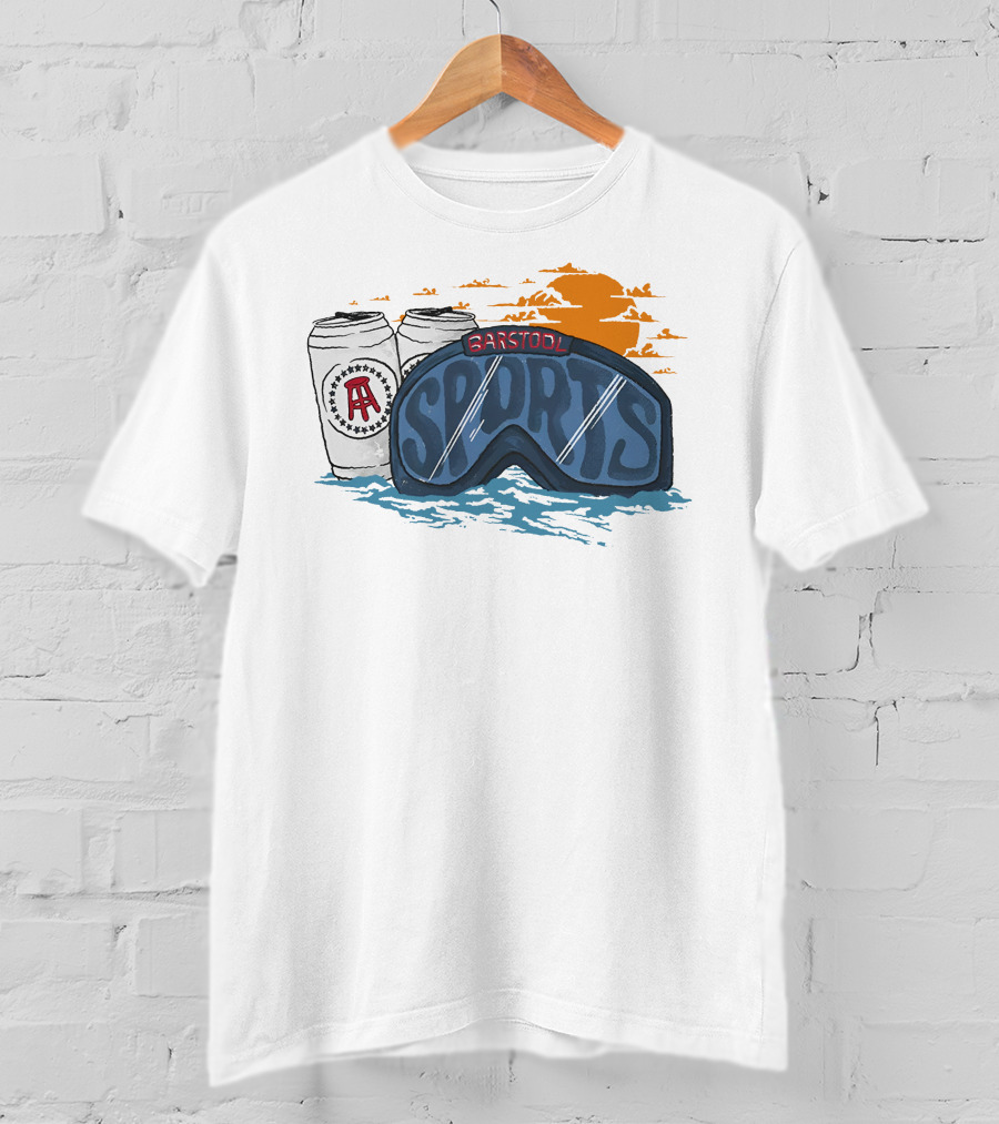 Winter Goggles With Cans And Sunset T-Shirt