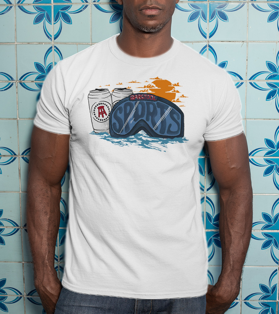 Winter Goggles With Cans And Sunset T-Shirt