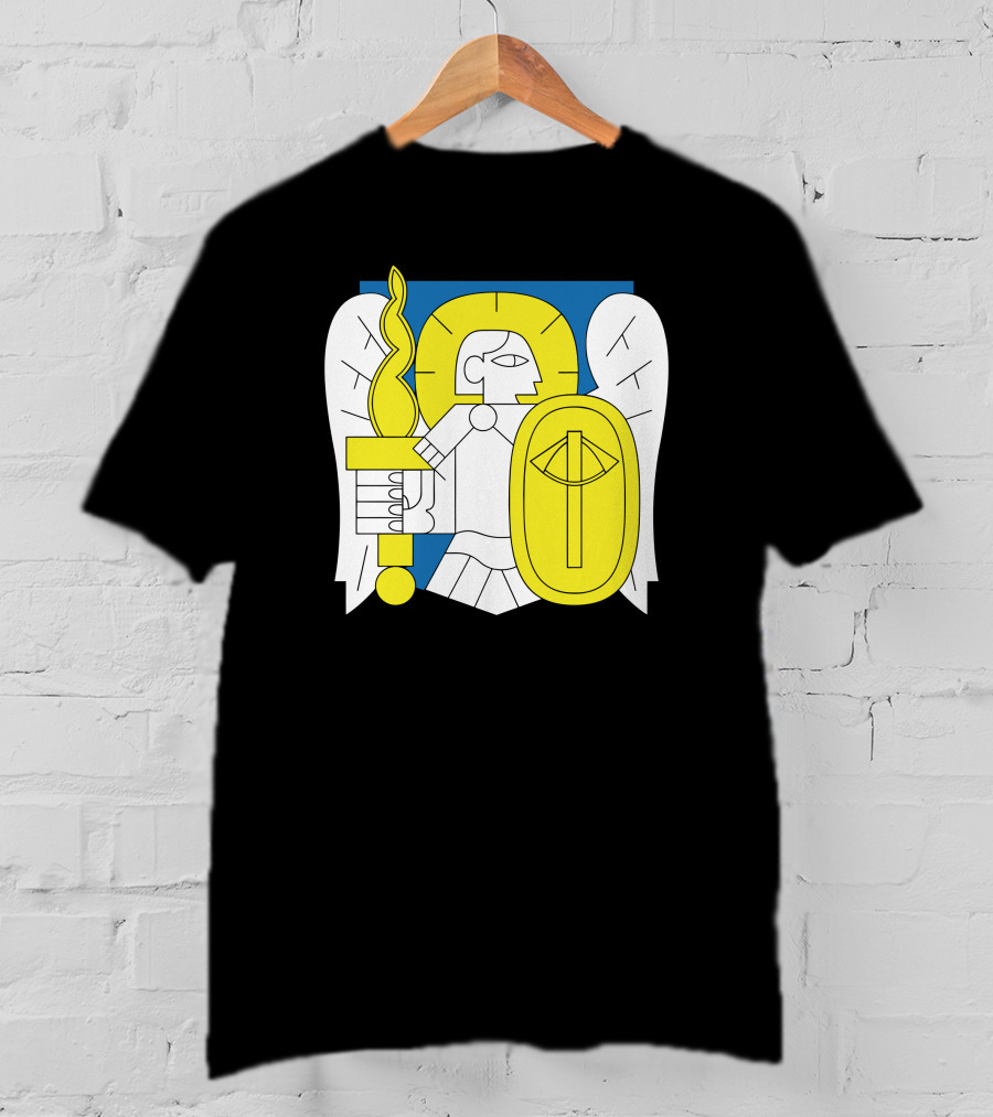 Kyiv Archangel With Torch And Shield Iconic T-Shirt