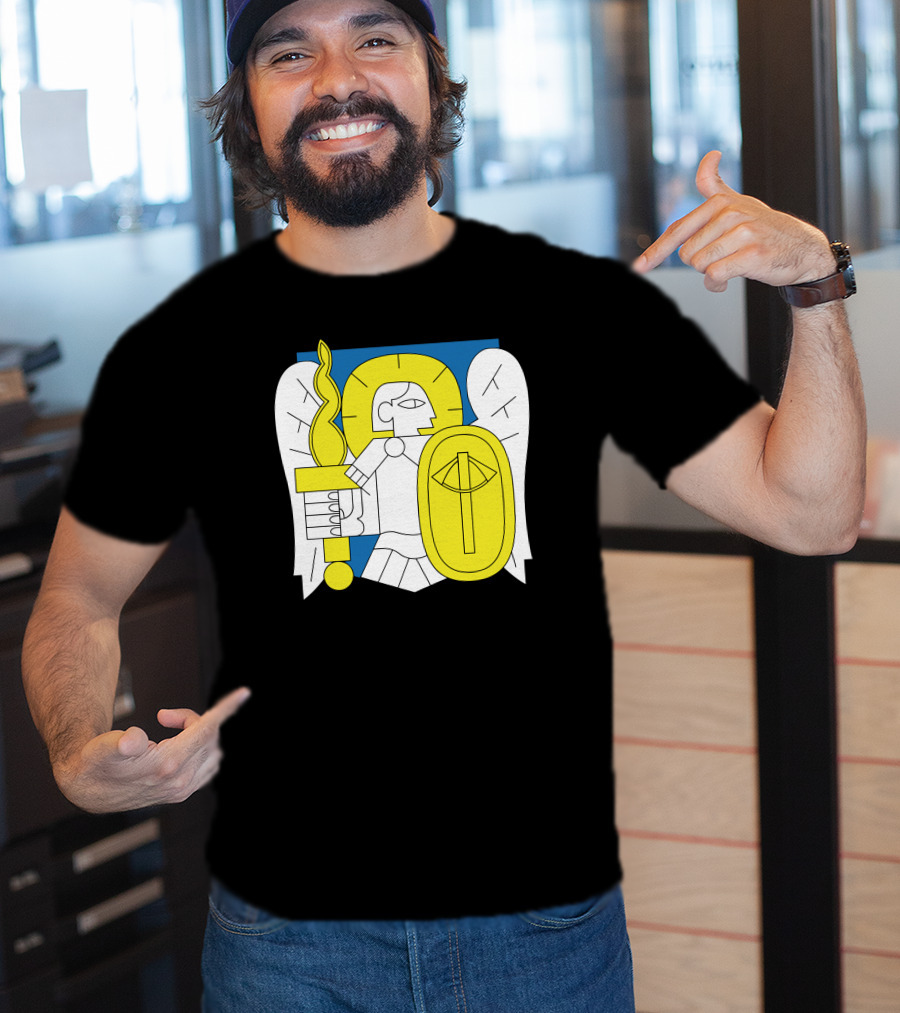 Kyiv Archangel With Torch And Shield Iconic T-Shirt