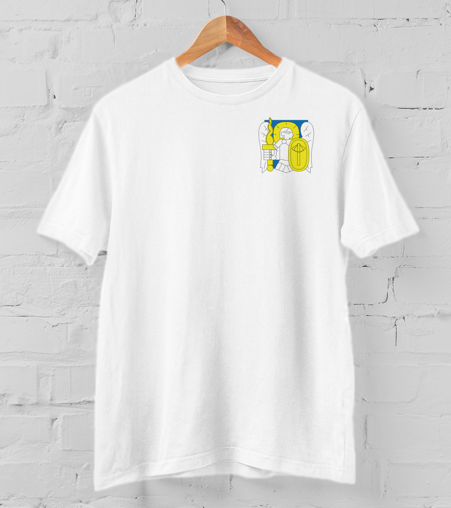 Kyiv Archangel St. Michael Emblem Blue Yellow T-Shirt