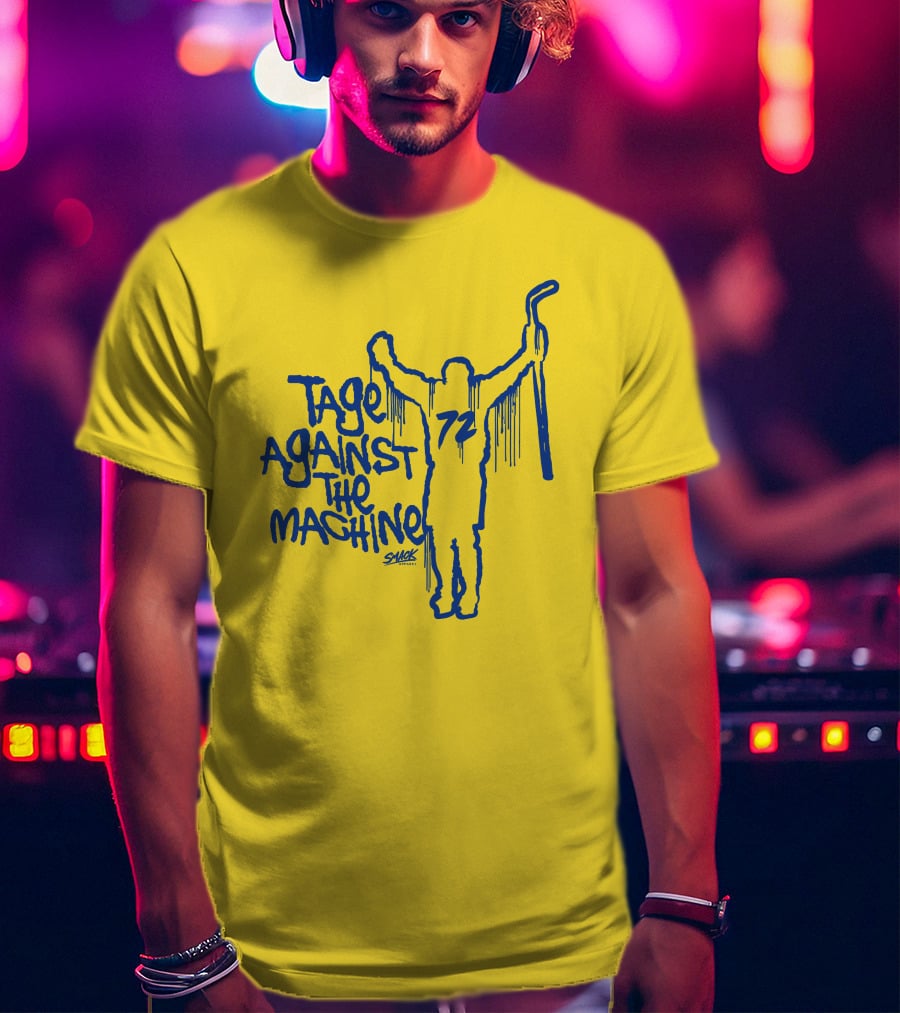 Tage Against The Machine 72 Hockey Silhouette Smack T-Shirt
