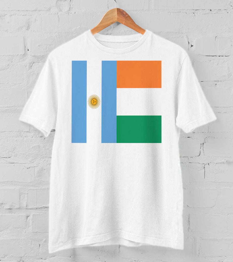 Argentina Flag Ireland Flag T-Shirt
