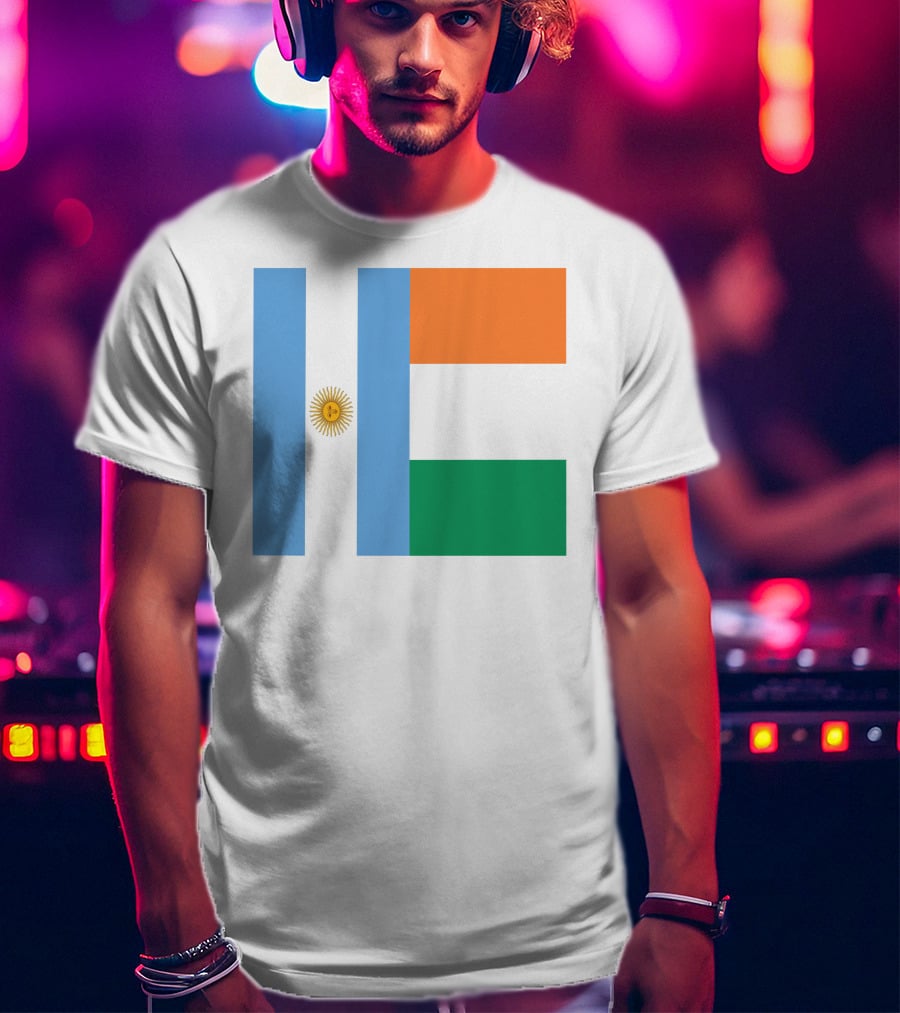 Argentina Flag Ireland Flag T-Shirt