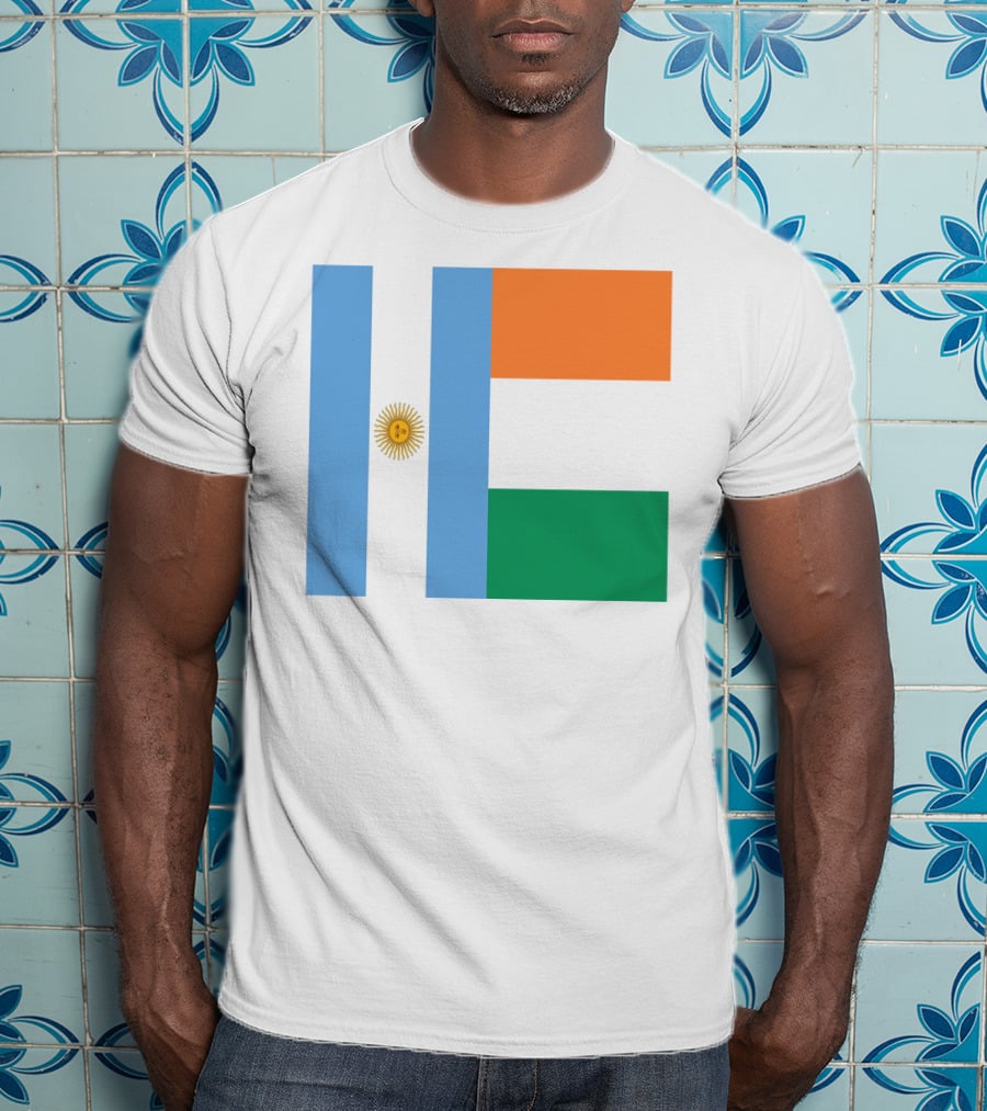 Argentina Flag Ireland Flag T-Shirt
