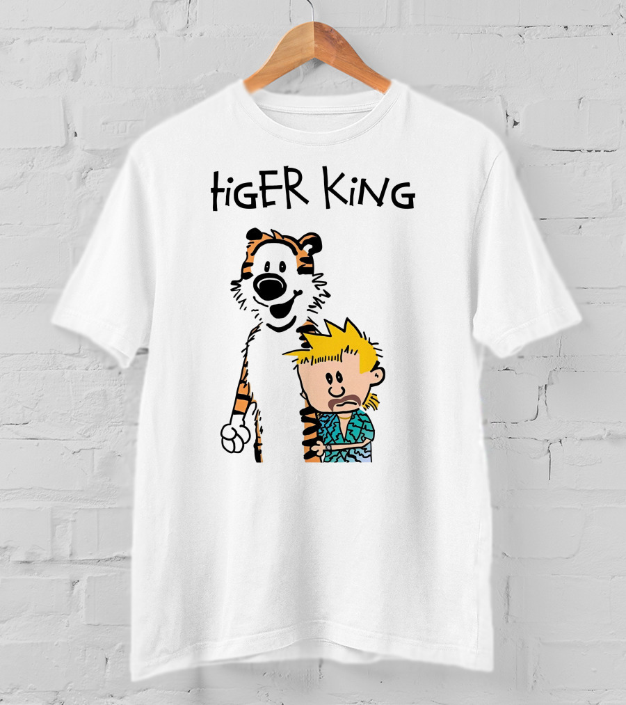 Tiger King Calvin And Hobbes Meme T-Shirt