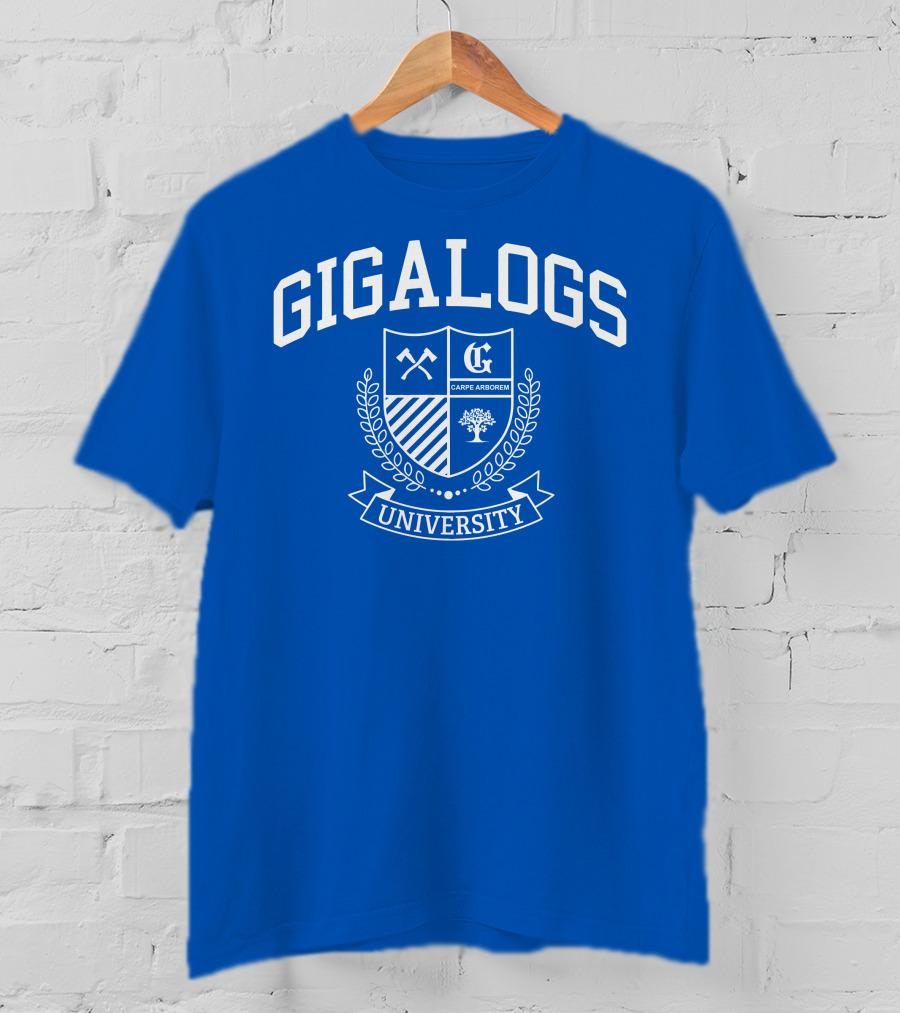 Gigalogs University Carpe Arborem Crest T-Shirt