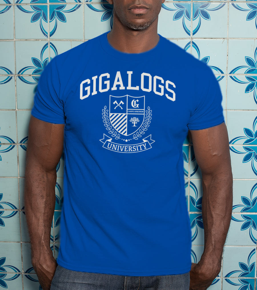 Gigalogs University Carpe Arborem Crest T-Shirt