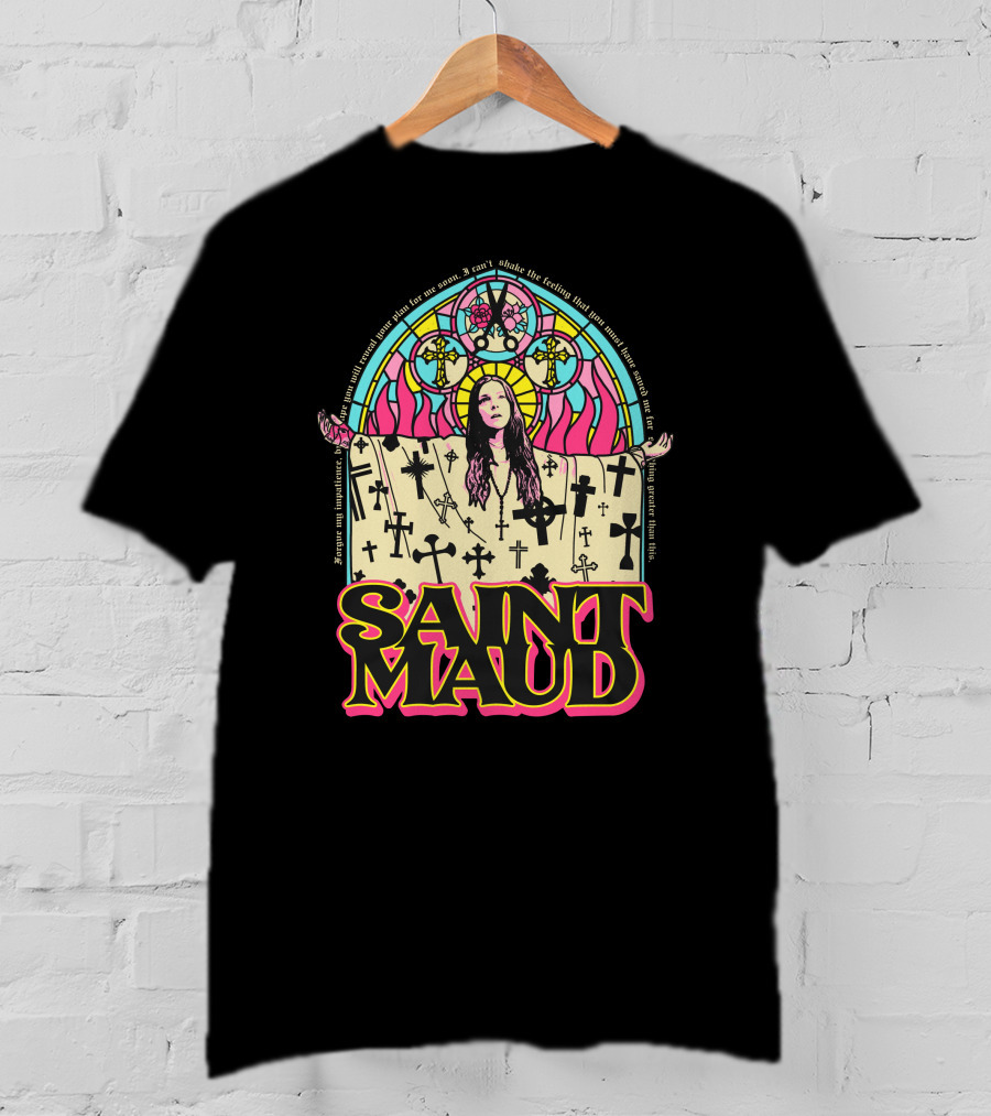 Saint Maud Never Waste Your Pain Stained Glass Crosses T-Shirt