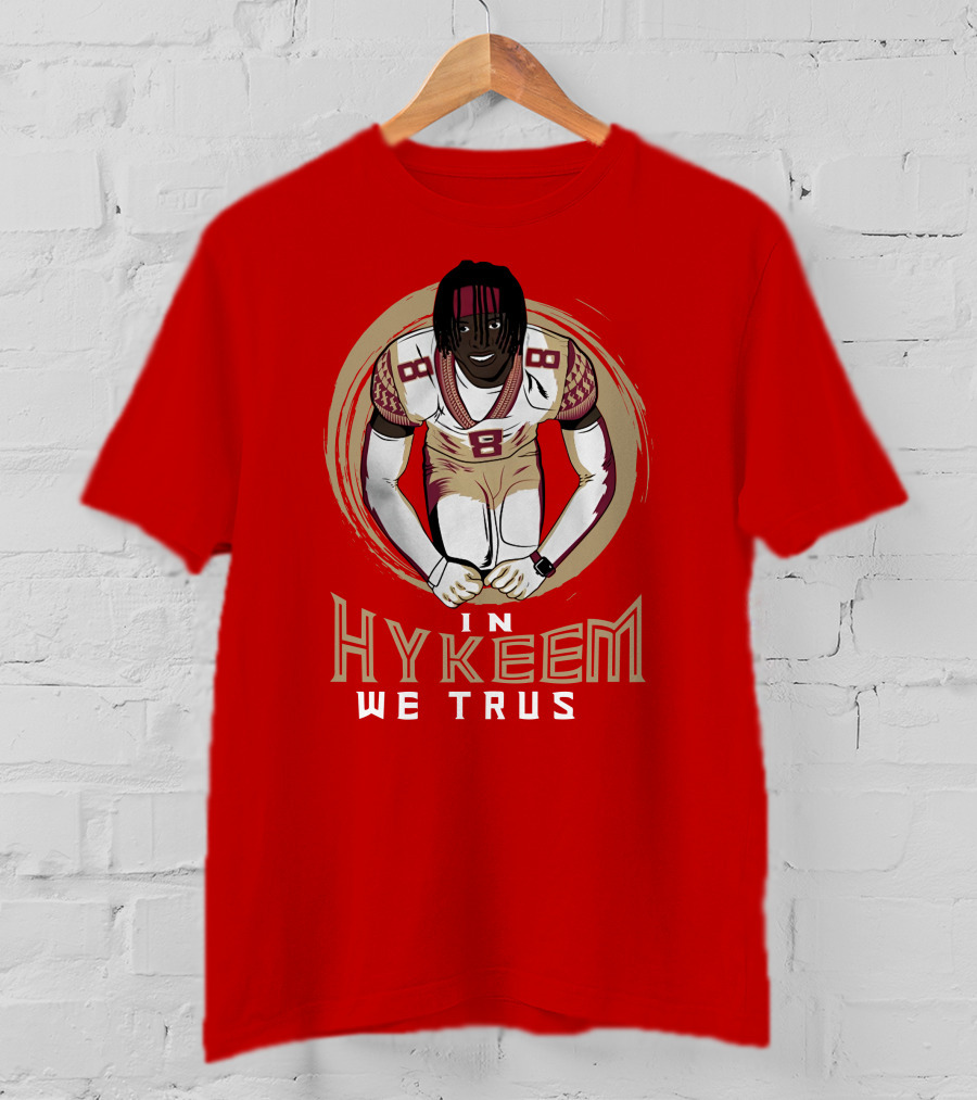 Hykeem Football Embrace Number 8 In Hykeem We Trust T-Shirt