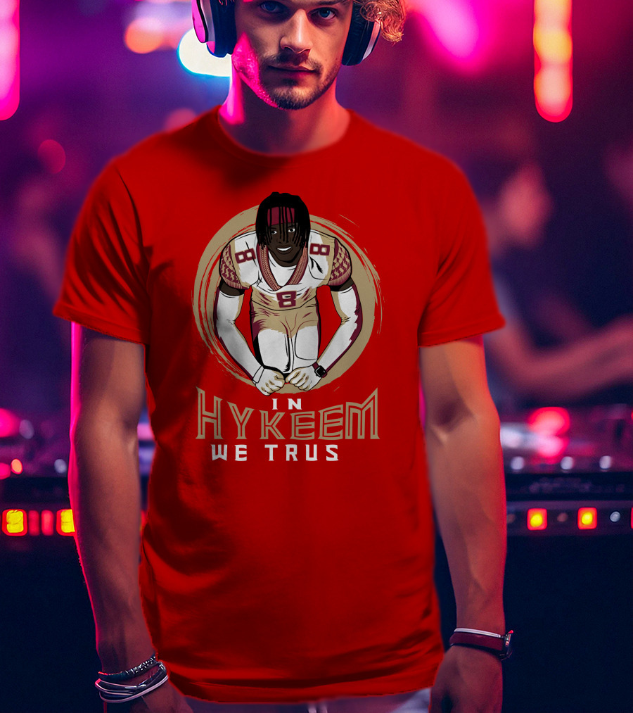 Hykeem Football Embrace Number 8 In Hykeem We Trust T-Shirt