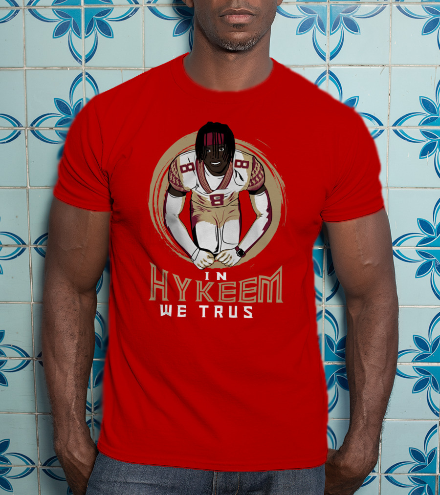 Hykeem Football Embrace Number 8 In Hykeem We Trust T-Shirt