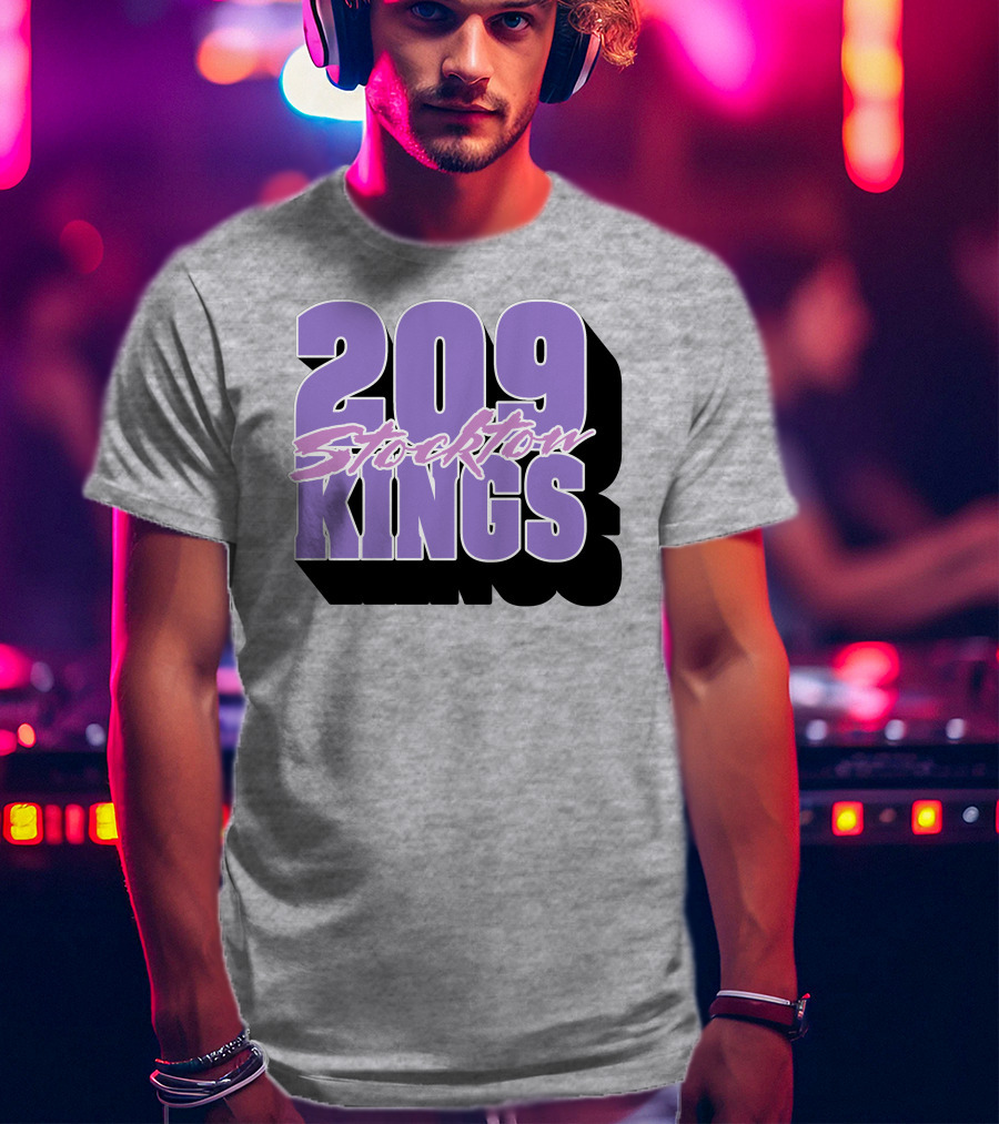 209 Stockton Kings Basketball Team T-Shirt