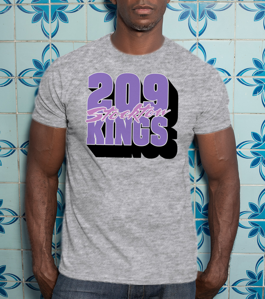 209 Stockton Kings Basketball Team T-Shirt