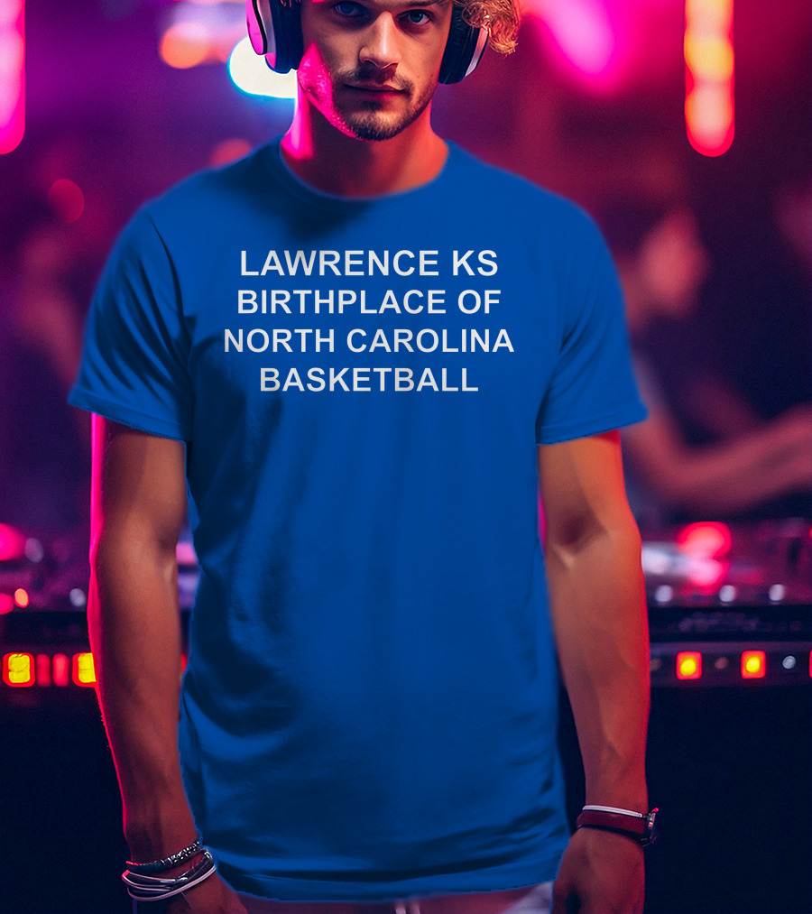 Lawrence KS Origins Of North Carolina Basketball Legacy T-Shirt