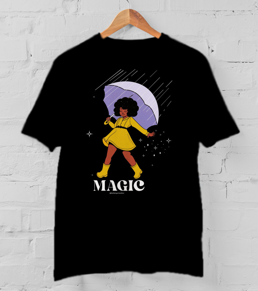 MAGIC TheFairyArtMother Rain Dance In Yellow Dress T-Shirt