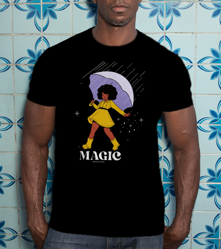 MAGIC TheFairyArtMother Rain Dance In Yellow Dress T-Shirt