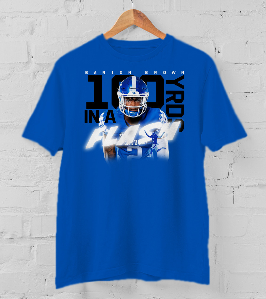 Barion Brown Kentucky 100 Yards In A Flash T-Shirt