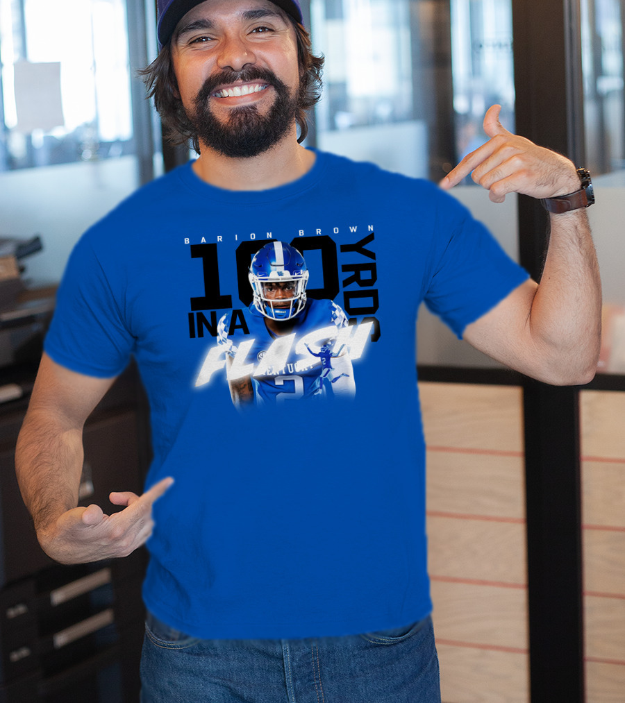 Barion Brown Kentucky 100 Yards In A Flash T-Shirt