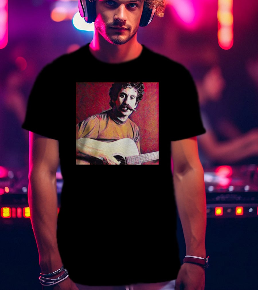 Matt Pinfield Jim Croce With Guitar T-Shirt