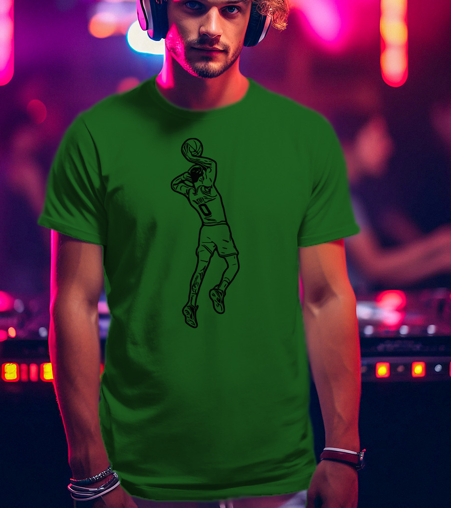 Jaytatum0 Jayson Tatum Basketball Dunk T-Shirt