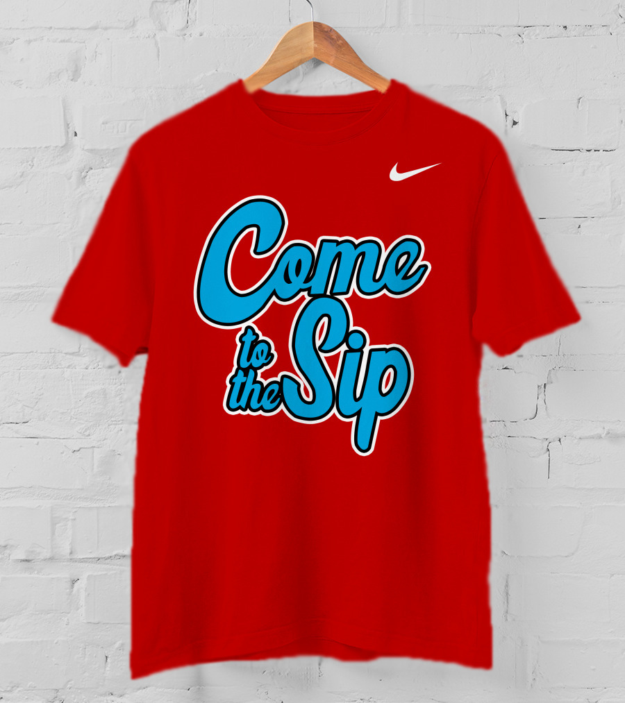 Kelvin Bolden Come To The Sip Red And Blue Script T-Shirt