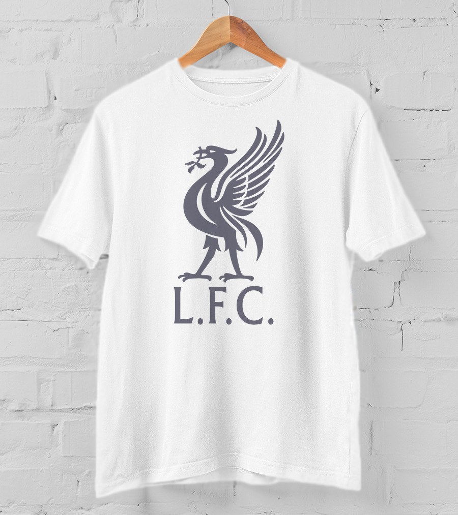 Noreen Khan Wearing LFC Liverpool FC Logo Bird With L.F.C. Text T-Shirt
