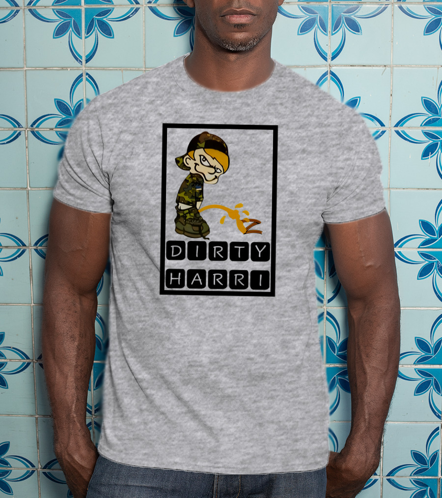 Dirty Harri Peeing Camo Kid T-Shirt