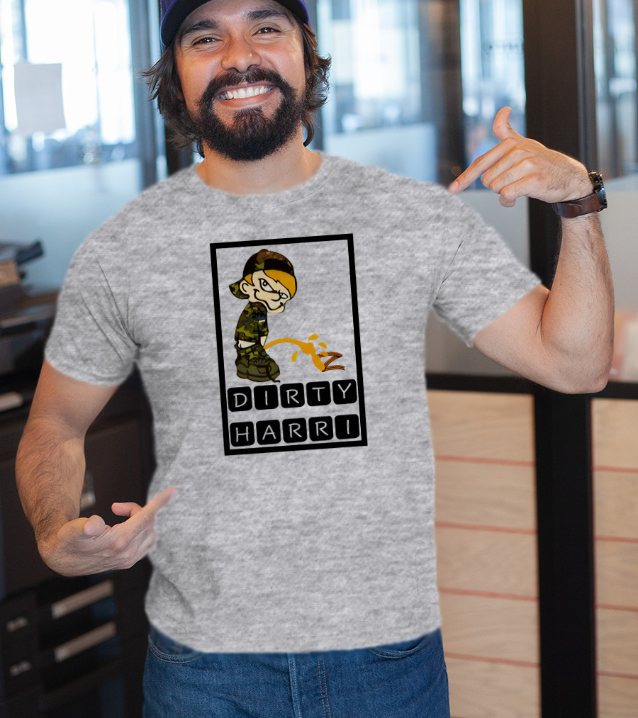 Dirty Harri Peeing Camo Kid T-Shirt