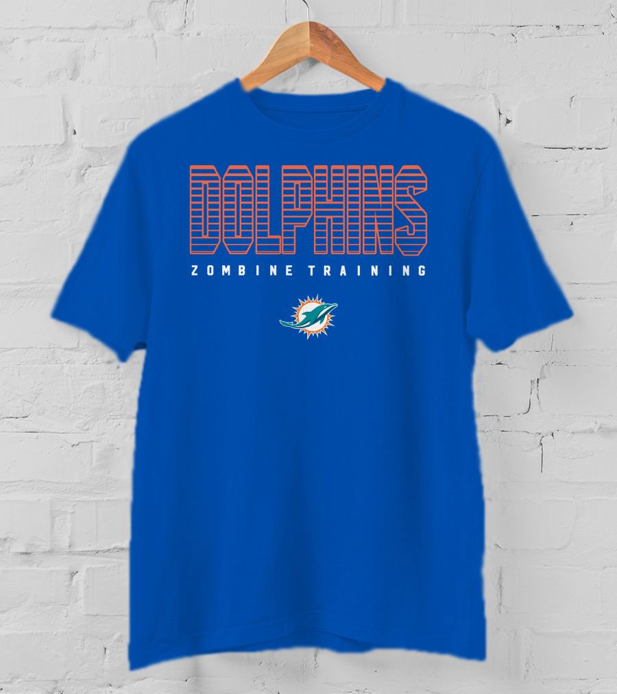 Dolphins Zombine Training Miami Football Team T-Shirt