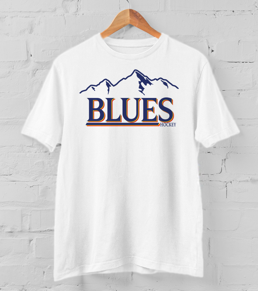 Blues Buzz Store Blues Hockey Mountain T-Shirt