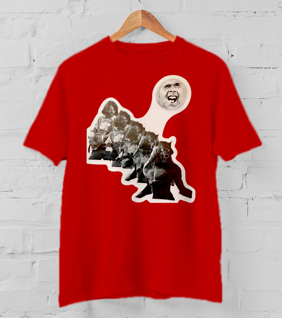 Hilarious Meme Jeffrey Wolf Transformation Full Moon Face Reaction T-Shirt