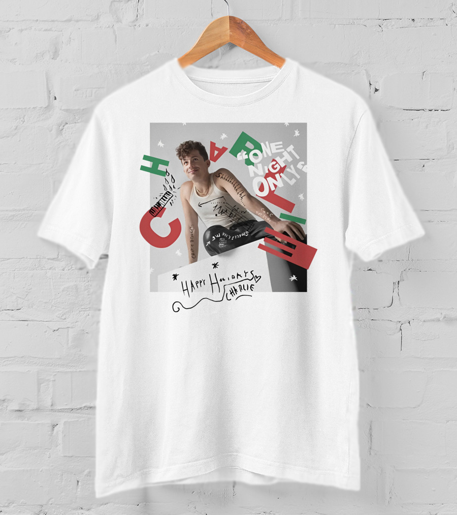 One Night Only Happy Holidays Charlie Puth Store T-Shirt