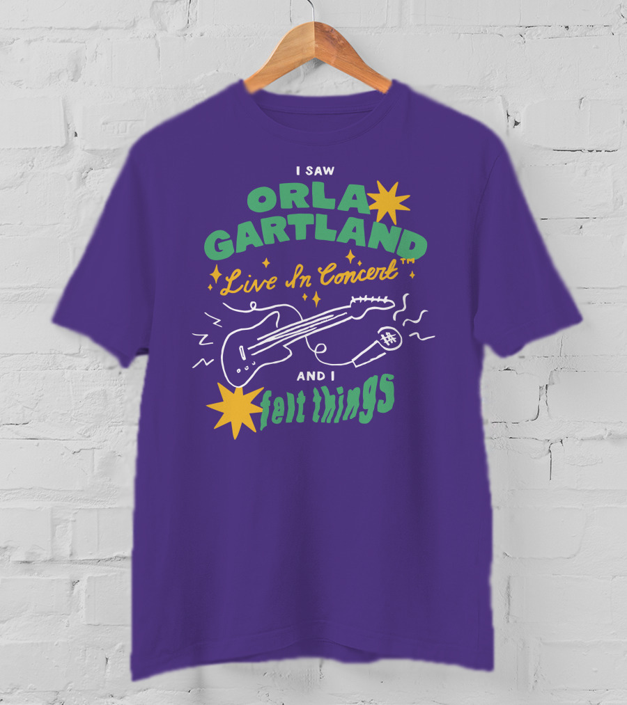 I Saw Orla Gartland Live In Concert And I Felt Things Guitar Microphone Stars T-Shirt