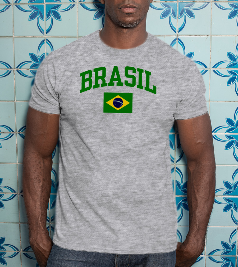 Nowunitedmusic Josh Beauchamp Brasil Flag Wearing T-Shirt