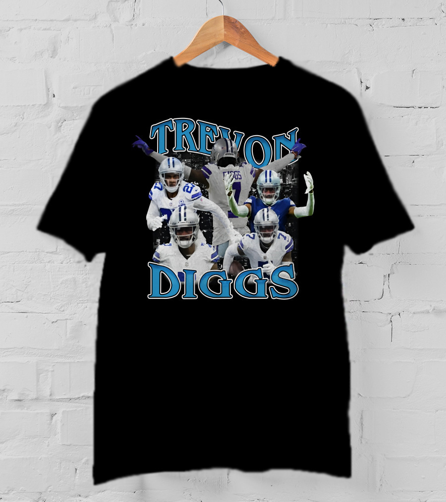Trevon Diggs Dallas Cowboys Football Collage T-Shirt