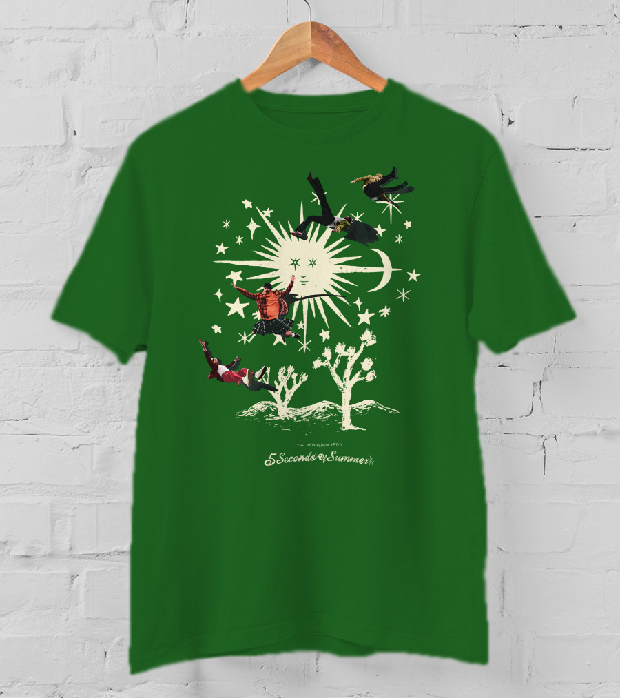 5 Seconds Of Summer The New Album Promo Desert Sun Starry Sky T-Shirt