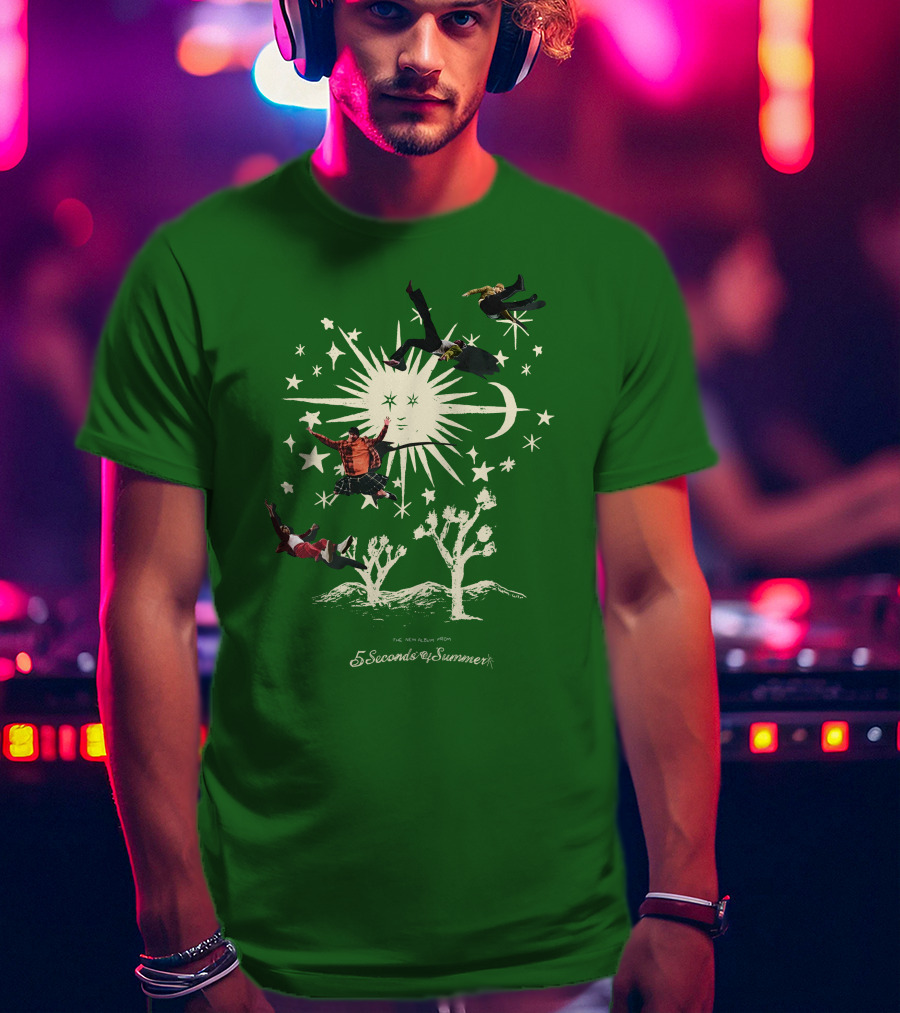 5 Seconds Of Summer The New Album Promo Desert Sun Starry Sky T-Shirt