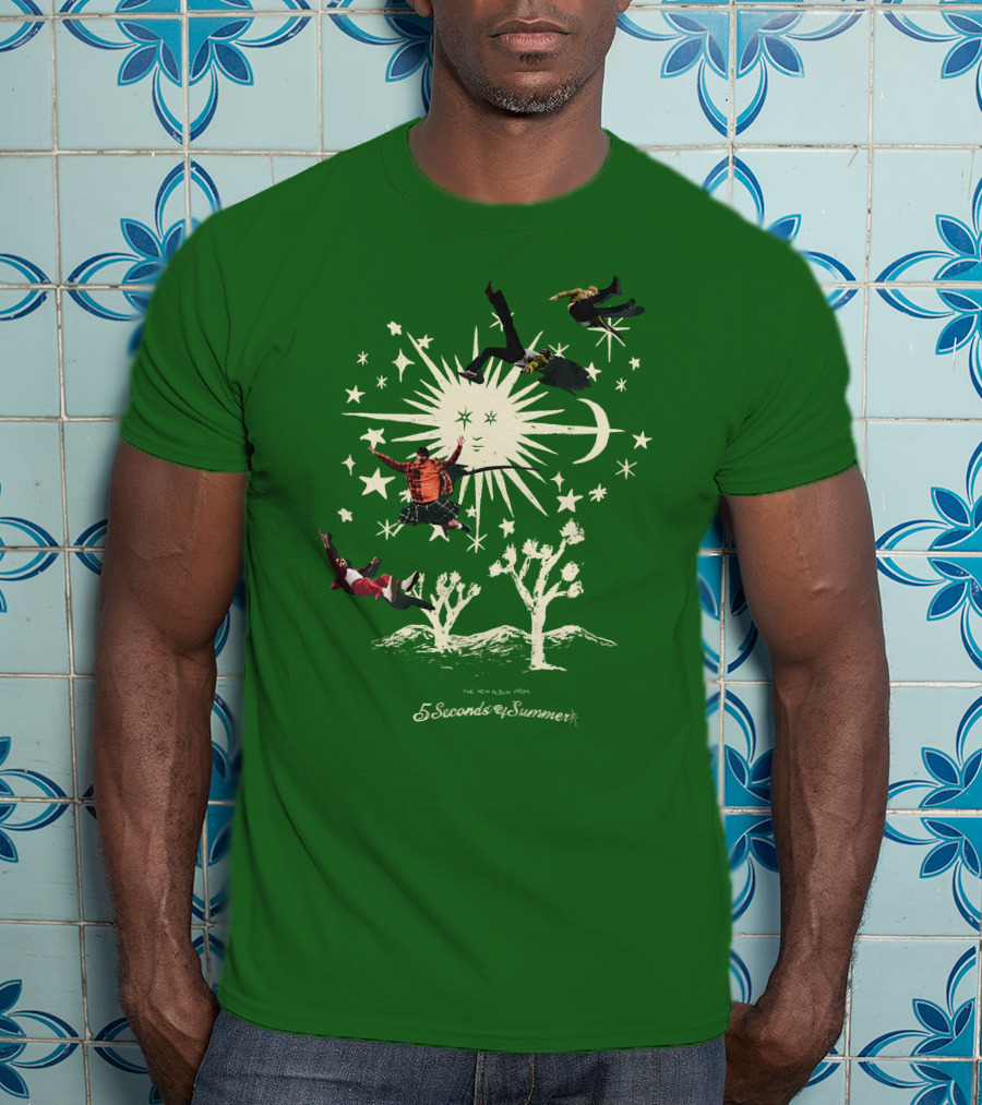 5 Seconds Of Summer The New Album Promo Desert Sun Starry Sky T-Shirt