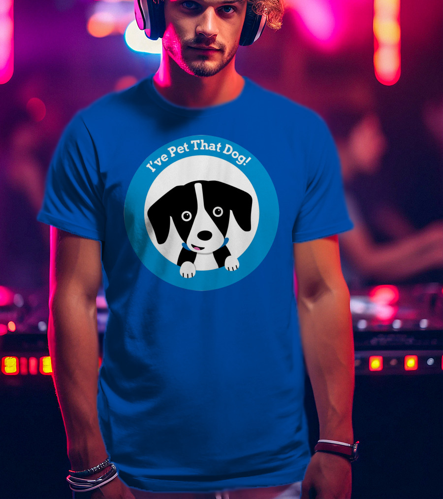 I've Pet That Dog Cute Puppy Circle Weratedogs Merch T-Shirt