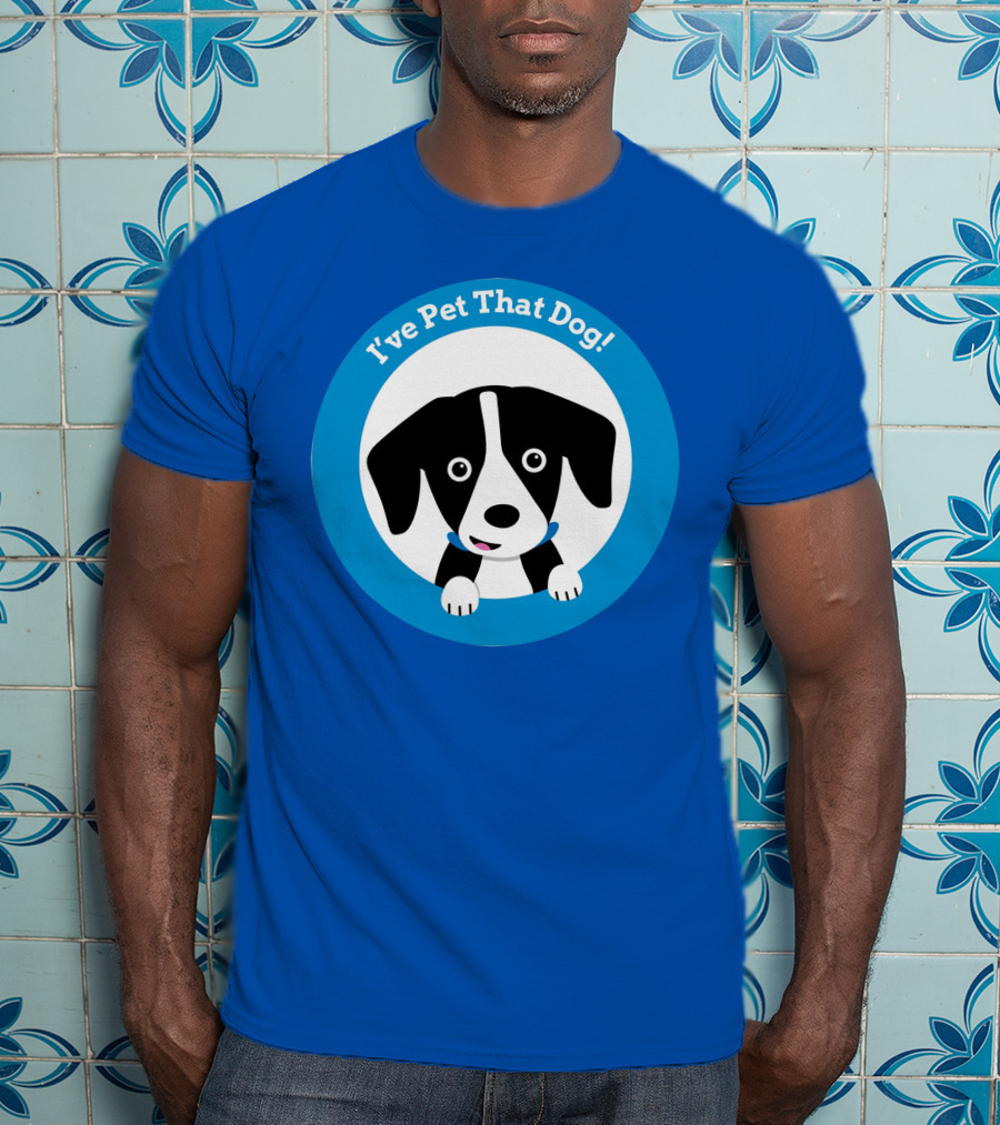 I've Pet That Dog Cute Puppy Circle Weratedogs Merch T-Shirt