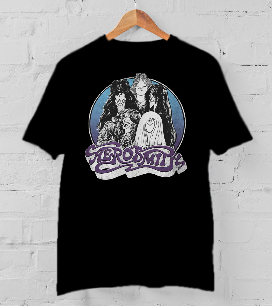 Aerosmith Cartoon Band Members T-Shirt