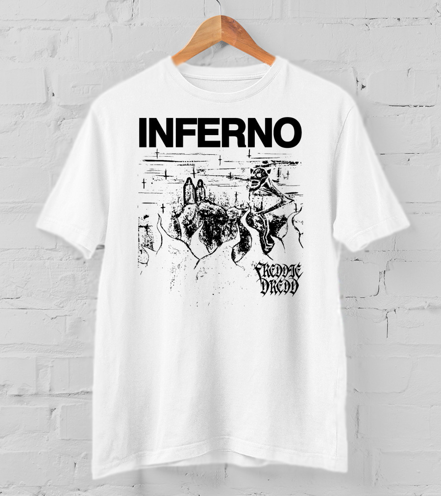 INFERNO Freddie Dredd Store White T-Shirt