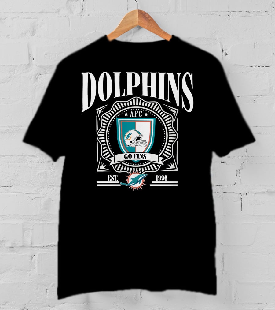 Dolphins AFC Go Fins Est 1966 Miami T-Shirt