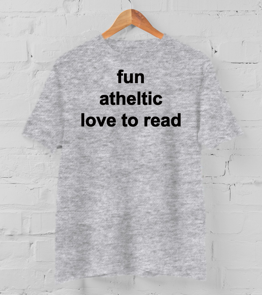 Fun Athletic Love To Read T-Shirt